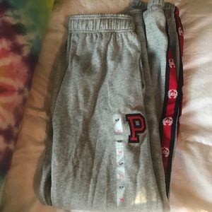 Victoria’s Secret PINK grey sweatpants (NWT)!!!